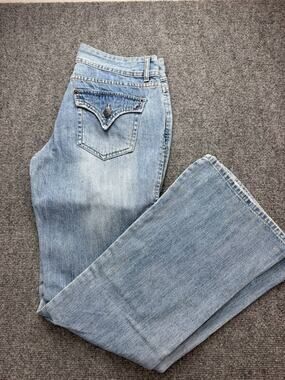 Y2K Dear AB Amanda Bynes Women's Size 6R Low Rise Bootcut Jeans Light Wash